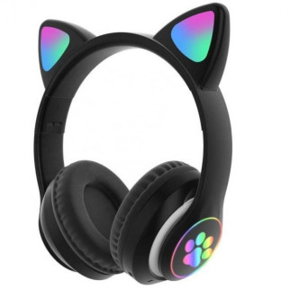 Навушники Bluetooth MDR CAT ear CAT ear VZV-23M 7805 з підсвічуванням Black - Інтернет-магазин спільних покупок ToGether