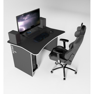 Ігровий геймерський стіл ZEUS™ ALT-1 чорний/білий - Інтернет-магазин спільних покупок ToGether