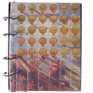 Альбом-каталог для розмінних монет Monet СРСР 1961-1992 рр 200х250 мм Різнокольоровий (hub_yyg39u) - Інтернет-магазин спільних покупок ToGether