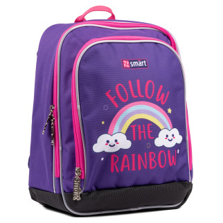 Рюкзак шкільний SMART H-55 Follow the rainbow фіолетовий (558039) - Інтернет-магазин спільних покупок ToGether