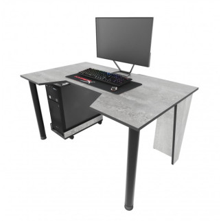 Геймерський ігровий стіл ZEUS™ GAMER-2 бетон із чорною кромкою - Інтернет-магазин спільних покупок ToGether