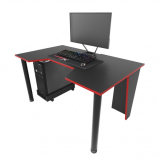 Геймерський ігровий стіл ZEUS GAMER-2 чорний з червоною крайкою - Інтернет-магазин спільних покупок ToGether