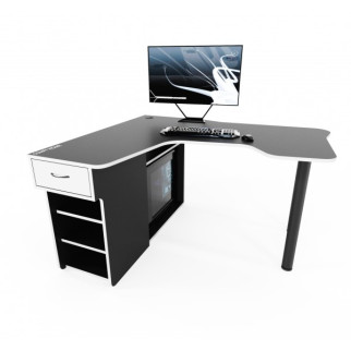 Геймерський ігровий стіл Comfy Home Kano-2 чорний/білий - Інтернет-магазин спільних покупок ToGether