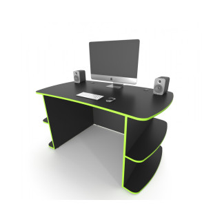 Геймерський стіл ZEUS™ Floki чорний/зелений - Інтернет-магазин спільних покупок ToGether