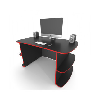Геймерський стіл ZEUS Floki чорний/червоний - Інтернет-магазин спільних покупок ToGether