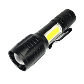 Ліхтарик кишеньковий Bailong BL-535 ХРЕ+COB із вбудованим акумулятором Чорний - Інтернет-магазин спільних покупок ToGether