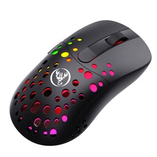 Миша бездротова ігрова з акумулятором та підсвічуванням 2.4 gHz HYSJ Т100 E-Sports Black - Інтернет-магазин спільних покупок ToGether