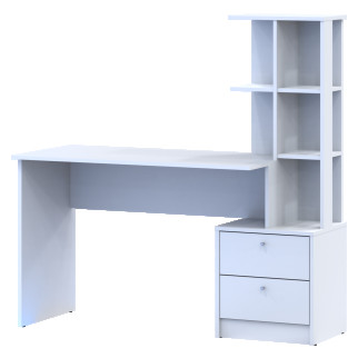 Офісний стіл Doros Т7 Білий 136х55х138 (41004273) - Інтернет-магазин спільних покупок ToGether