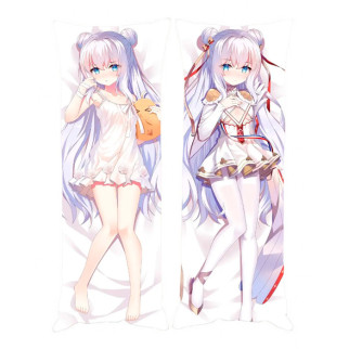 Подушка обіймашка дакімакура Ле Малін Лазурний шлях Azur Lane v2 120x40см (22132) Bioworld - Інтернет-магазин спільних покупок ToGether