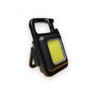Ліхтарик - брелок акумуляторний з карабіном та магнітом Keychain Light 15155 Mini COB Чорний - Інтернет-магазин спільних покупок ToGether