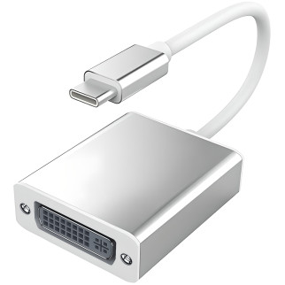 Адаптер конвертер для передачі відео Addap UC2DVI-01 Type-C - DVI FullHD 1080P Silver - Інтернет-магазин спільних покупок ToGether