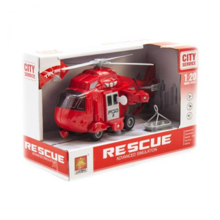 Інтерактивний інерційний вертоліт "Рятувальник" (червоний) - Інтернет-магазин спільних покупок ToGether