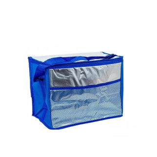 Термосумка Easy Gifts 36*25*29 см сріблясто-синя Stenson R28798 - Інтернет-магазин спільних покупок ToGether