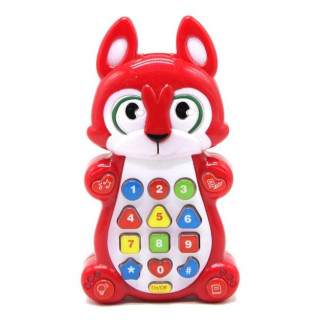 Музичний розвиваючий телефон "Лисеня" Limo Toy 7614 UA червоний - Інтернет-магазин спільних покупок ToGether