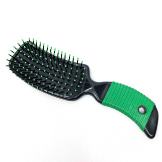 Гребінець пластиковий для волосся Stenson 8585 чорний із зеленим - Інтернет-магазин спільних покупок ToGether