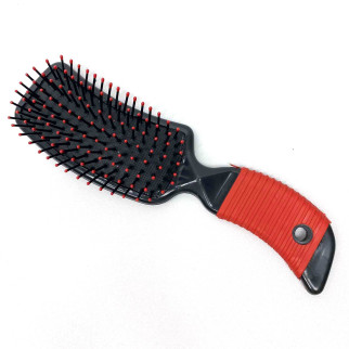 Гребінець пластиковий для волосся Stenson 8585 чорний з червоним - Інтернет-магазин спільних покупок ToGether