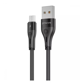 Кабель Proove Soft Silicone Micro USB 2.4A (1m) (black) - Інтернет-магазин спільних покупок ToGether