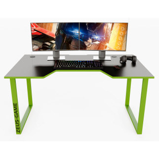 Геймерський ігровий стіл ZEUS Unicron чорний+лайм - Інтернет-магазин спільних покупок ToGether