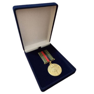 Медаль з посвідченням у футлярі Collection Доброволець АТО 100x32 мм Золотистий (hub_xveqzl) - Інтернет-магазин спільних покупок ToGether