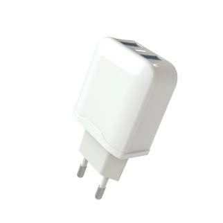 Мережевий зарядний пристрій Aspor A829 2USB/2.4A- білий - Інтернет-магазин спільних покупок ToGether