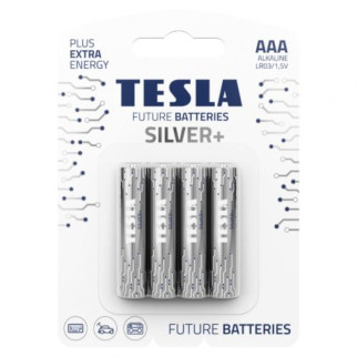 Первинні елементи та Первинні батареї TESLA BATTERIES AAA SILVER + (LR03 / BLISTER FOIL 4 шт.) - Інтернет-магазин спільних покупок ToGether