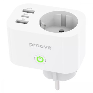 Розумна розетка Proove Rapid Smart Socket PD-02 EU 1AC (white) - Інтернет-магазин спільних покупок ToGether