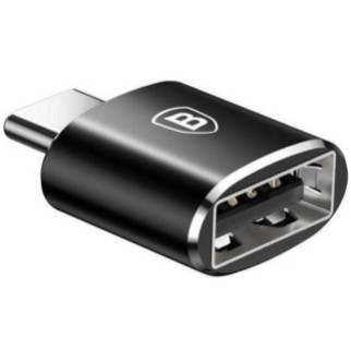 Перехідник BASEUS адаптер USB-C to USB для зарядки і синхронізації Чорний - Інтернет-магазин спільних покупок ToGether