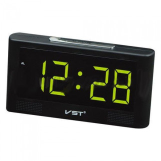 Електронний дзеркальний годинник настільний VST 732Y Чорний із Зеленим підсвічуванням (1756374626) - Інтернет-магазин спільних покупок ToGether