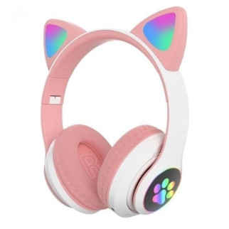 Навушники OPT-TOP Blutooth CAT STN-28 рожеві (1756375321) - Інтернет-магазин спільних покупок ToGether
