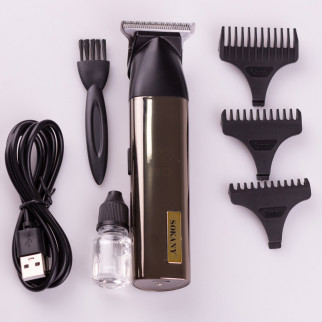 Машинка для стрижки волосся Sokany SK-LF-9957 акумуляторна з насадками бронза (SKLF9957) - Інтернет-магазин спільних покупок ToGether
