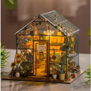 3D румбокс ляльковий будинок "Панорамна Оранжерея" CuteBee DIY DollHouse (M101) - Інтернет-магазин спільних покупок ToGether