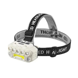 Акумуляторний налобний ліхтар LED Headlight BL HX-817 з сенсором 9070 Black/White - Інтернет-магазин спільних покупок ToGether
