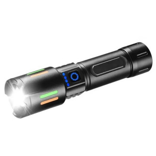 Ліхтар акумуляторний ручний X-BALOG BL-611-TG АКБ 26650 Black - Інтернет-магазин спільних покупок ToGether