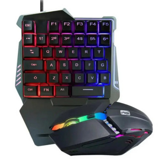 Набір ігровий 2в1 клавіатура та мишка з підсвіткою RGB CNV 198I G506 Black - Інтернет-магазин спільних покупок ToGether
