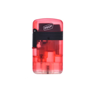 Запальничка газова 2 турбо Prof Double Jet Flame Transparent Червона (40803728RED) - Інтернет-магазин спільних покупок ToGether