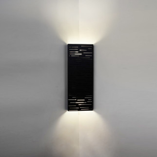 Світильник настінний кутовий MSK Electric Sieve бра під дві лампи NL 23702-3 BK чорний - Інтернет-магазин спільних покупок ToGether
