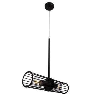 Світильник підвісний у лофт стилі MSK Electric Malta під лампу Е27 NL 1041 BK чорний - Інтернет-магазин спільних покупок ToGether