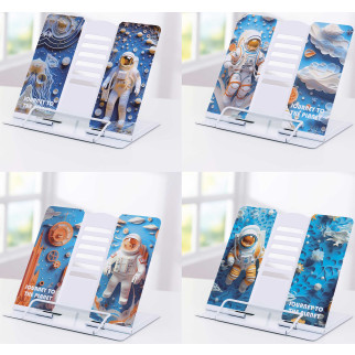 Підставка для книг металева "Космонавт-3D" А5_21*16,9*19см,4в.(4*12) | 106-3D - Інтернет-магазин спільних покупок ToGether
