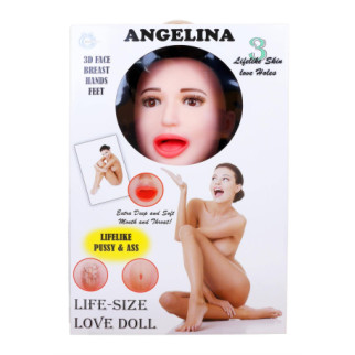 Надувна лялька BOYS of TOYS ANGELINA 3D із вставкою з кібершкіри та вібростимуляцією BS5900001 - Інтернет-магазин спільних покупок ToGether