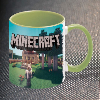 Чашка Fan Girl Загальна Гра Майнкрафт Minecraft New (14371) 330 мл Зелений - Інтернет-магазин спільних покупок ToGether
