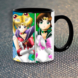 Чашка Fan Girl Сейлор Мун Sailor Moon (5635) 330 мл Чорний - Інтернет-магазин спільних покупок ToGether