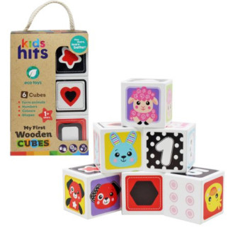 Набір деревʼяних кубиків "Kids hits" - Інтернет-магазин спільних покупок ToGether