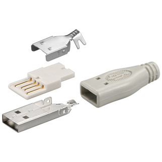 Штекер Lucom FreeEnd-USB2.0 A /M набір для монтажу на кабель сірий (25.02.5055) - Інтернет-магазин спільних покупок ToGether