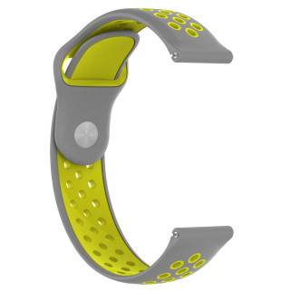 Ремінець BeWatch sport-style для Samsung Galaxy Watch 42 мм Сіро-Жовтий (1010146.2) - Інтернет-магазин спільних покупок ToGether