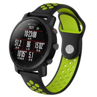 Ремінець BeWatch sport-style для Xiaomi Amazfit Stratos Чорно-Салатовий (1020116.2) - Інтернет-магазин спільних покупок ToGether