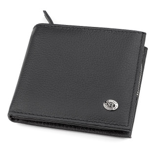 Чоловічий гаманець ST Leather ST154 шкіряний Чорний (18343) - Інтернет-магазин спільних покупок ToGether