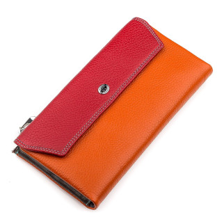 Гаманець жіночий ST Leather SB42-2 Червоно-жовтогарячий (18406) - Інтернет-магазин спільних покупок ToGether