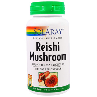 Гриби рейші Reishi Mushroom Solaray 600 мг 100 капсул (20032) - Інтернет-магазин спільних покупок ToGether