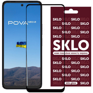 Захисне скло SKLO 3D (full glue) для TECNO Pova Neo 2 (LG6n) - Інтернет-магазин спільних покупок ToGether