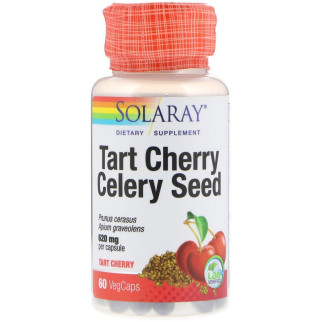 Екстракт вишні та насіння селери Solaray 60 вегетаріанських капсул (29220) - Інтернет-магазин спільних покупок ToGether